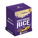 Hethstia front packaging showing ten instant konjac rice pouches and benefits