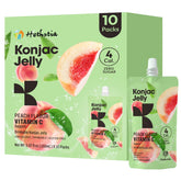 Hethstia front packaging showing peach flavor and low-calorie benefit