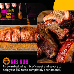 Hey Grill Hey open jar showing coarse texture and seasoning depth for flavor