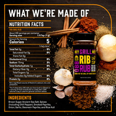 Hey Grill Hey rub applied on ribs showing caramelized bark and enhanced taste
