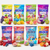 HI-CHEW front packaging showing variety mix and flavor callouts for quick choice