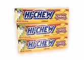 HI-CHEW front packaging showing Lilikoi passion fruit sticks and easy grab convenience
