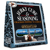 Hi Mountain front package showing cracked pepper and garlic blend for bold jerky flavor