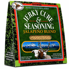 Hi Mountain front package showing jalapeño blend for flavorful jerky