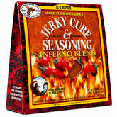 Hi Mountain front packaging showing fiery jerky flavor and kit contents benefit