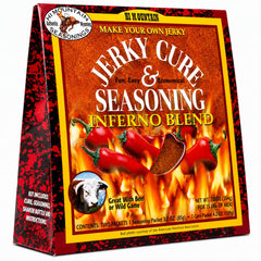 Hi Mountain front packaging showing fiery jerky flavor and kit contents benefit