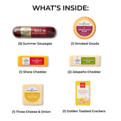 hickory farms five cheese varieties arranged, visual flavor variety for sharing