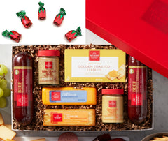 Hickory Farms serving board lifestyle display with variety for entertaining