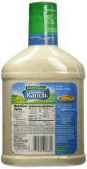 Hidden Valley dressing pouring from bottle in close-up, showing creamy texture for salads and dips