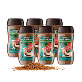 Highground decaf instant front packaging showing organic vegan badge and convenience