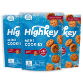 HighKey front packaging showing ginger spice cookies and keto benefit
