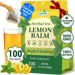 HIIHONE front packaging showing calming lemon balm tea benefits