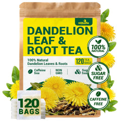 HIIHONE front packaging showing 120 tea bags and benefits