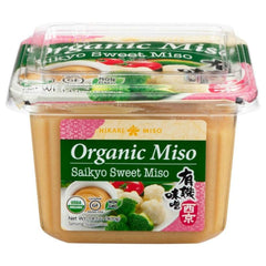 Hikari Miso jar front packaging showing label and size, enhances kitchen versatility