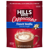 Hills Bros front can showing 52 oz packaging and easy-serving benefit