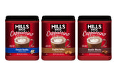 Hills Bros front packaging starter bundle showing three 16 oz jars and flavor variety