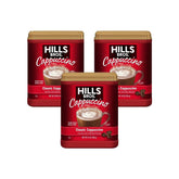 Hills Bros front packaging showing three 14 oz jars and clear product branding for convenience