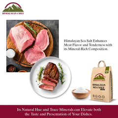 Himalayan Chef 5 lb bag beside a scale showing bulk size and long-lasting supply