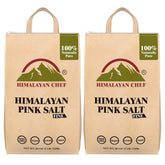 Himalayan Chef front packaging showing two 5 lb bags and clear branding benefit convenience