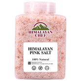 Himalayan Chef front packaging coarse 5 lb jar showing size and label benefits