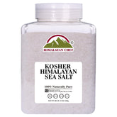 Himalayan Chef front jar showing 5 lb packaging and easy-grip lid for lasting supply