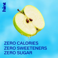 Hint label close-up showing natural fruit essence and clean ingredient benefit