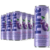Hint front packaging of huckleberry and cream 12-pack shows product and branding benefit refreshment