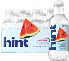 Hint front packaging showing watermelon flavor and benefits