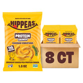 HIPPEAS front packaging showing bold cheddar flavor and protein benefit