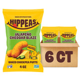 HIPPEAS front packaging showing jalapeño cheddar flavor and benefits