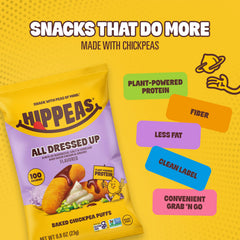 HIPPEAS 18 small bags arranged to show multipack convenience