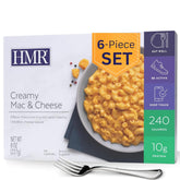 HMR front packaging view showing six-pack and shelf-stable convenience