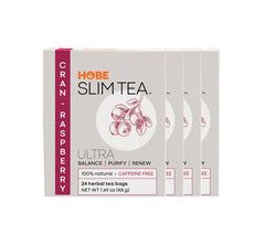 Hobe Labs front packaging showing 96 tea bags and fruit-forward design for easy identification