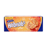 Hobnobs front packaging showing brand and snack benefit of freshness