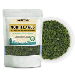HOLFLYING close-up of flaky nori texture, highlighting natural umami and crispness