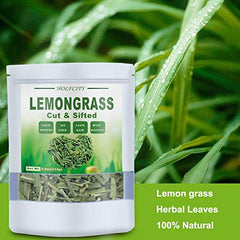 HOLFLYING close-up of cut and sifted lemongrass leaves highlighting texture
