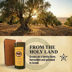 HOLIVE label close-up with kosher mark and origin details for trust