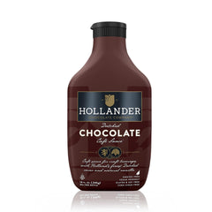 Hollander Chocolate front bottle view showing packaging and premium Dutch cacao appeal