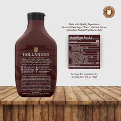 Hollander Chocolate squeeze action demonstrating quick dispensing for busy service