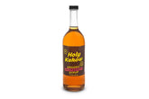 Holy Kakow front label on 750 ml bottle showing organic credentials and clear benefits