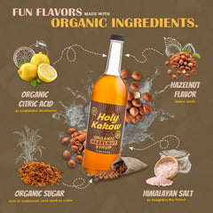 Holy Kakow ingredients shot with hazelnuts and sugar showing natural sourcing