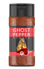Holy Natural front packaging showing 100 g smoked ghost pepper powder benefit bold flavor