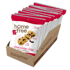 Homefree front packaging showing single-serve mini cookie packs for easy selection