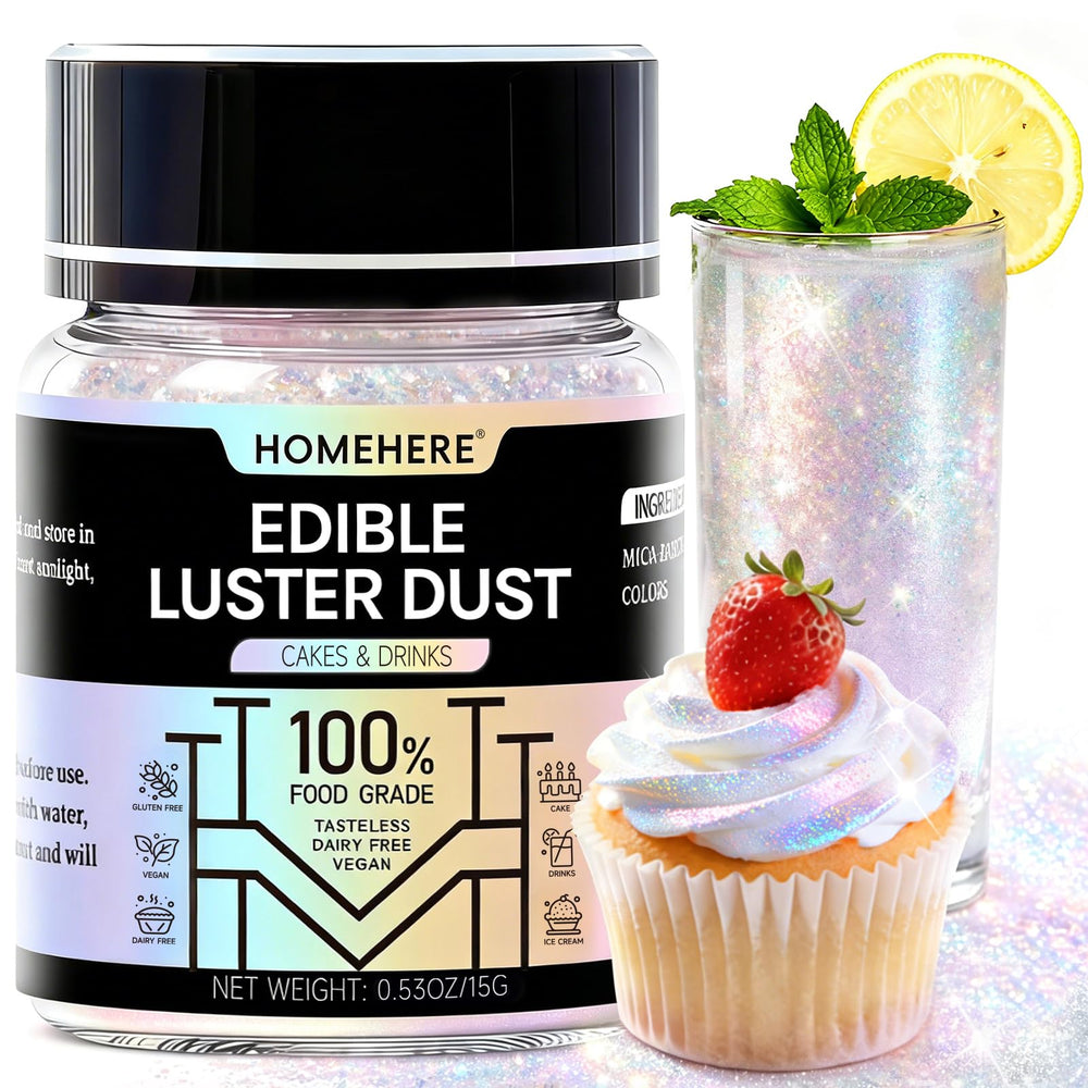 HomeHere jar front view showing label and 15g size, premium shimmer finish