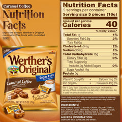 Hominics Werther's caramel coffee close-up showing roasted coffee notes and energizing morning pick-me-up