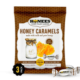 Honees front packaging showing three-pack and Italian craftsmanship benefit