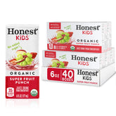 Honest Kids front packaging showing colorful Super Fruit Punch, convenient for lunches