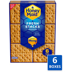 HONEY MAID close-up of cracker texture showing crisp whole-grain benefit