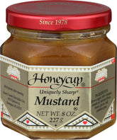 Honeycup front label on 8 ounce jar showing brand and product for easy identification