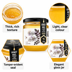 HONIGMA honey drizzle on toast highlighting smooth spreadability benefit